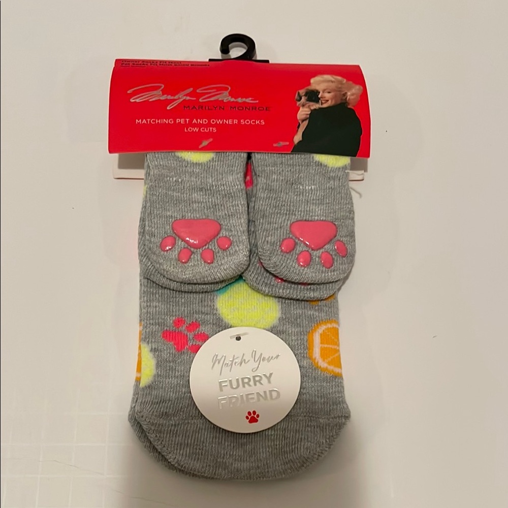 Marilyn Monroe Gray and Pink Mommy & Dog Socks